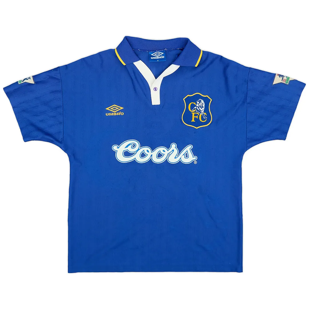 Chelsea 1995-97 Home Shirt – Gullit 4 in blue, white view 2