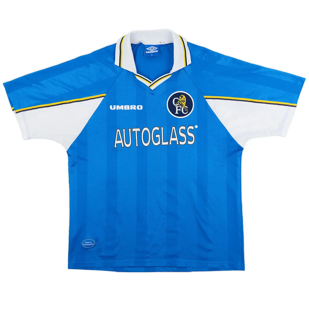 Chelsea 1997-99 Home Shirt in blue, white