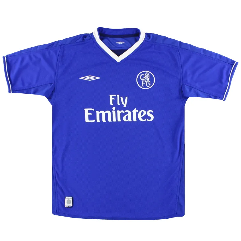 Chelsea 2003-05 Home Shirt – Drogba 15 in blue, white view 2