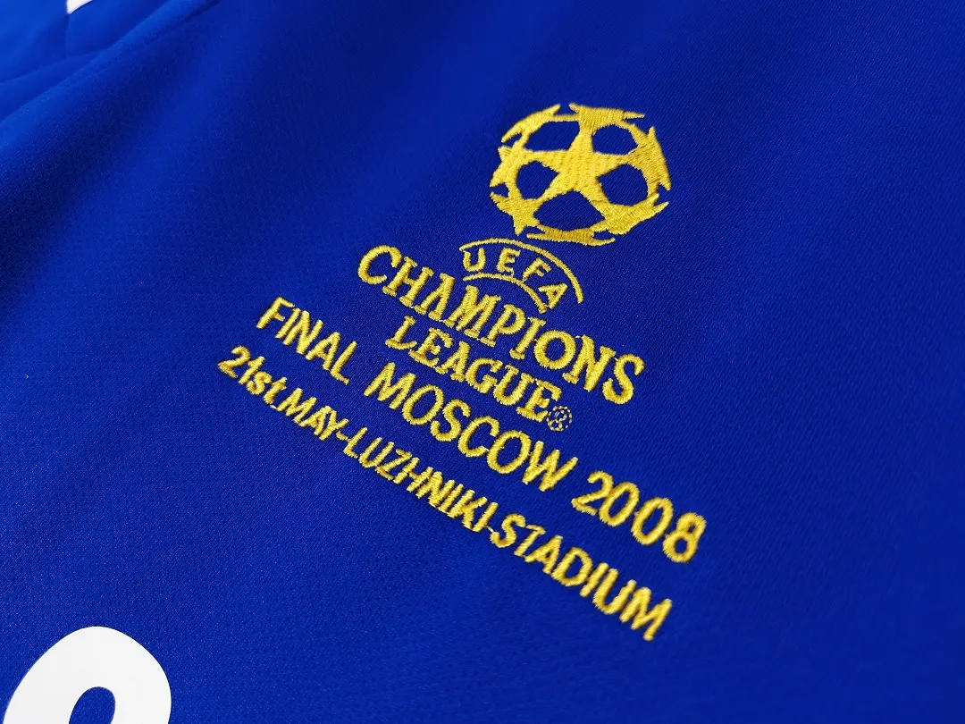 Chelsea 2008 Champions League Final Home Shirt in blue, white view 4
