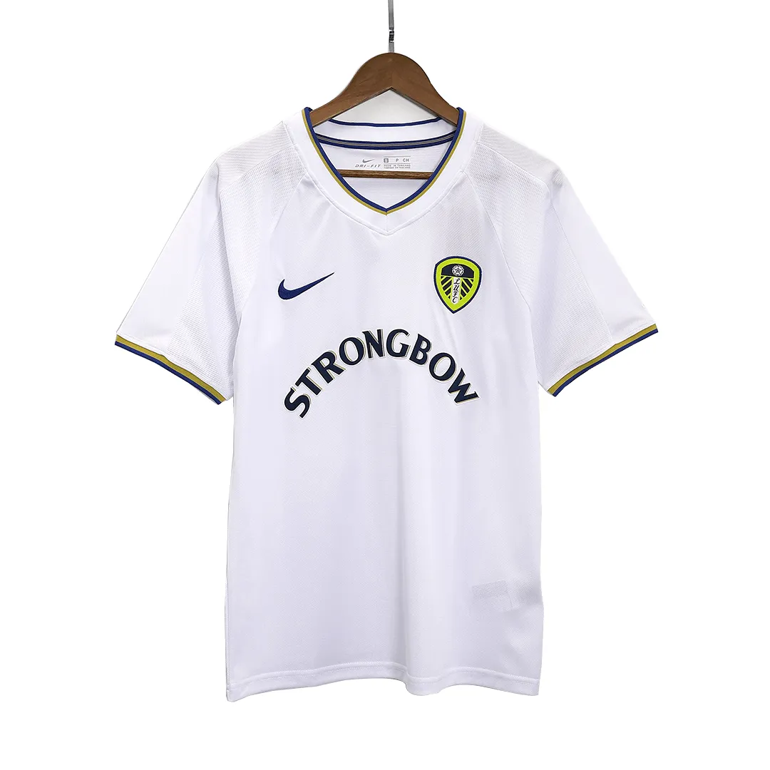 Leeds United 2000-01 Home Shirt in white, navy, yellow view 3