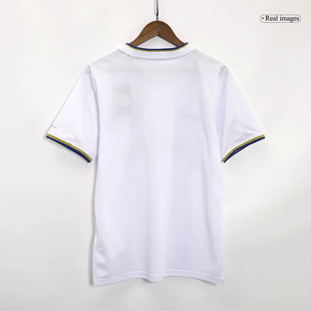 Leeds United 2000-01 Home Shirt in white, navy, yellow view 4