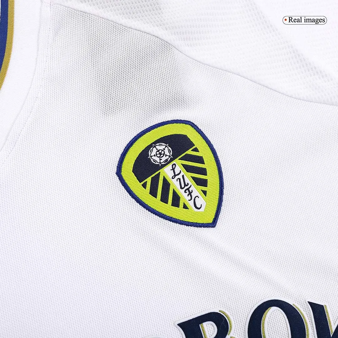 Leeds United 2000-01 Home Shirt in white, navy, yellow view 5