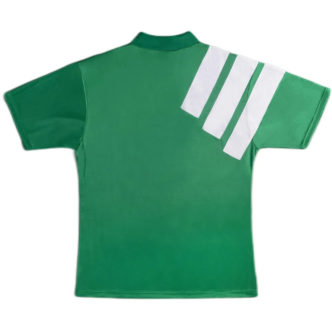 Liverpool 1992-93 Centenary Away Shirt in green, white view 2