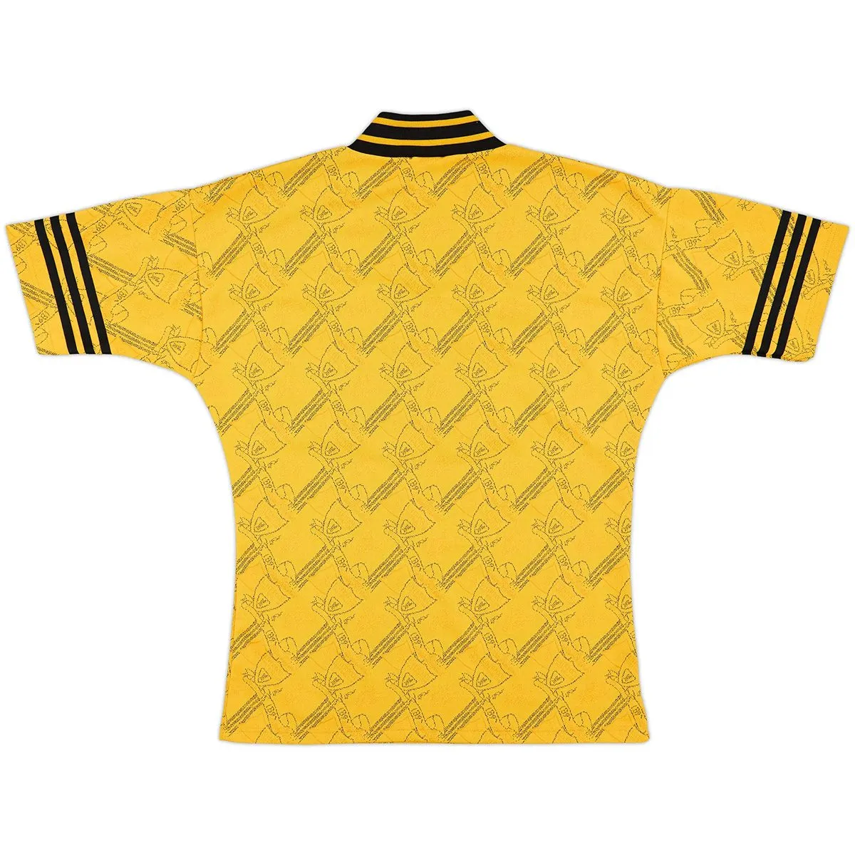 Liverpool 1995-96 Third Shirt in yellow, black view 2