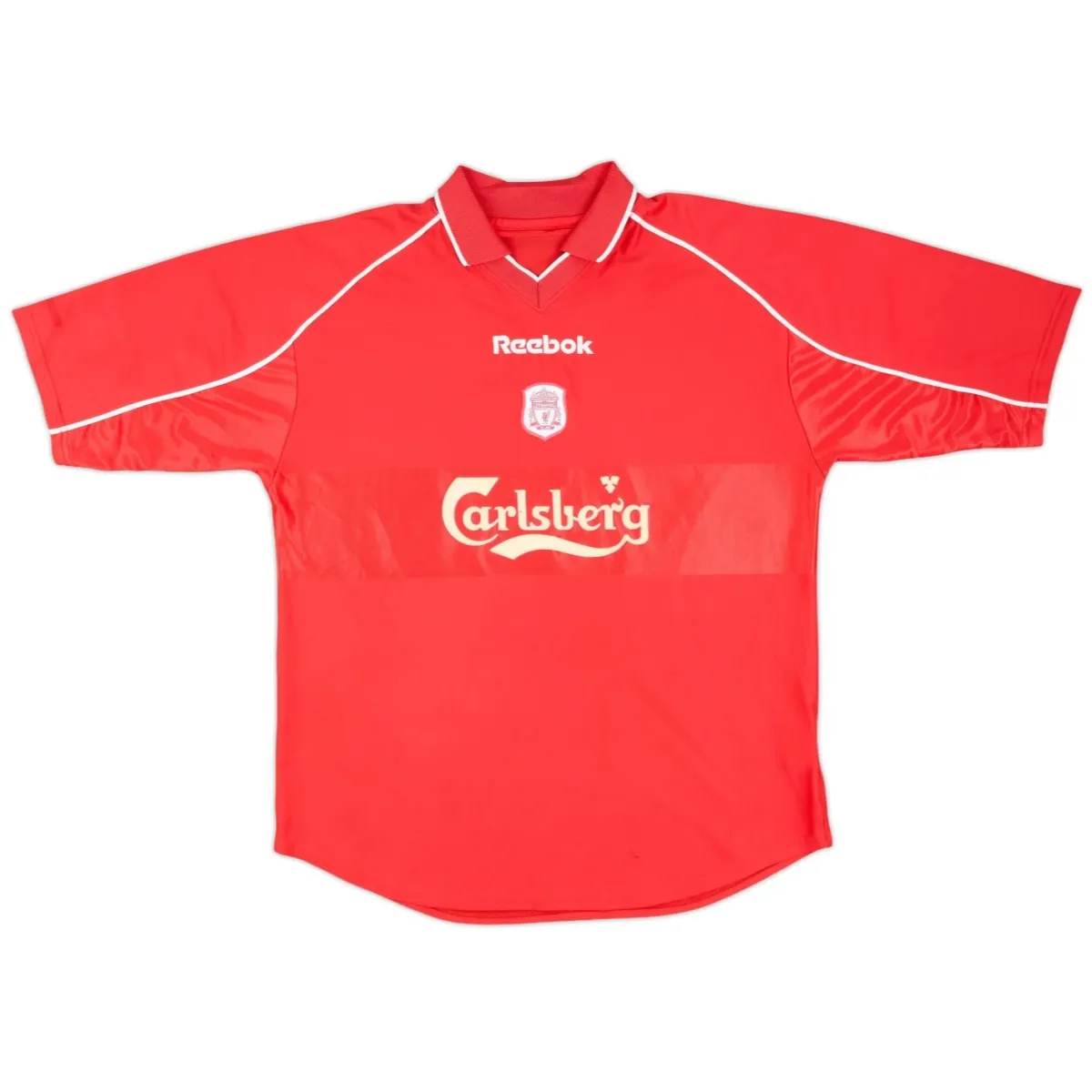 Liverpool 2000-02 Home Shirt – Gerrard 17 in red, white view 2