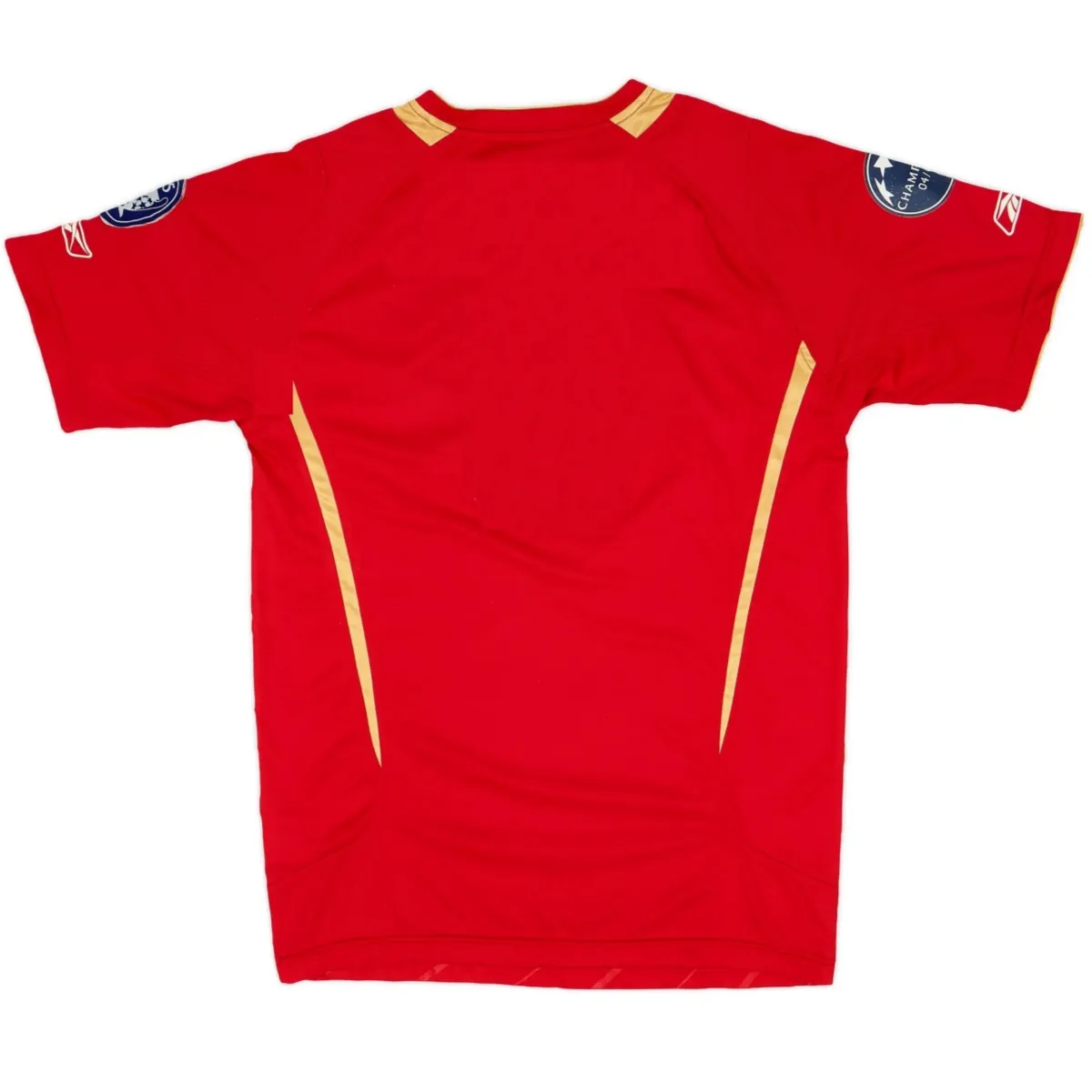 Liverpool 2005-06 Home Shirt in red, gold view 2