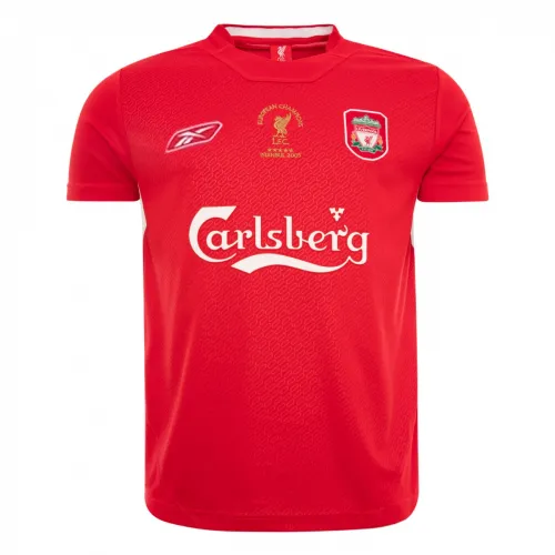 Liverpool 2005 Istanbul Champions League Final Shirt – Gerrard 8 in red, white view 3