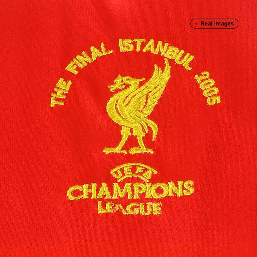 Liverpool 2005 Istanbul Commemorative Shirt in red, white, multi view 3