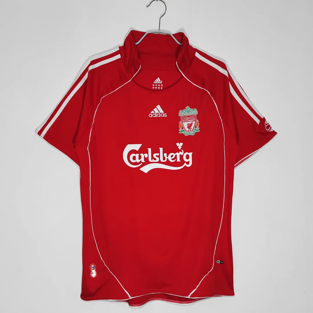 Liverpool 2006-07 Home Shirt in red, white view 5