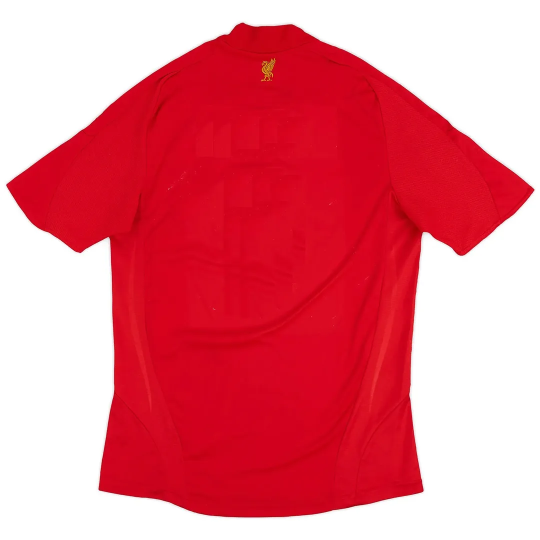 Liverpool 2008-09 Home Shirt in red, white view 2