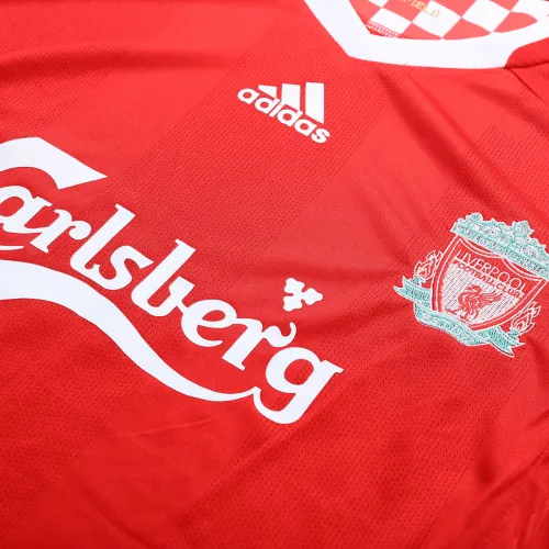 Liverpool 2008-09 Home Shirt in red, white view 5