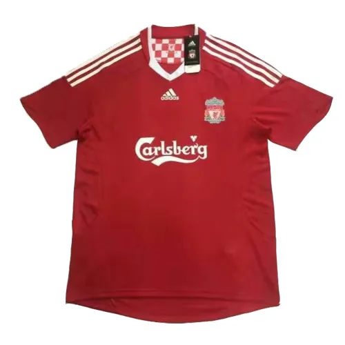 Liverpool 2008-09 Home Shirt – Gerrard 8 in red, white view 3