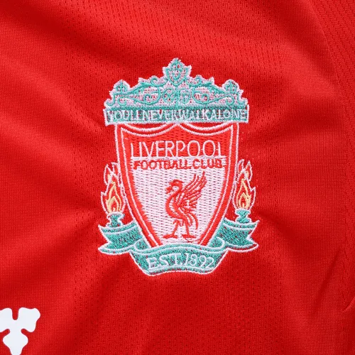 Liverpool 2008-09 Home Shirt – Gerrard 8 in red, white view 5