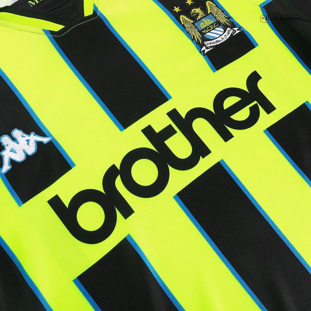 Manchester City 1998-99 Away Shirt in yellow, navy view 5