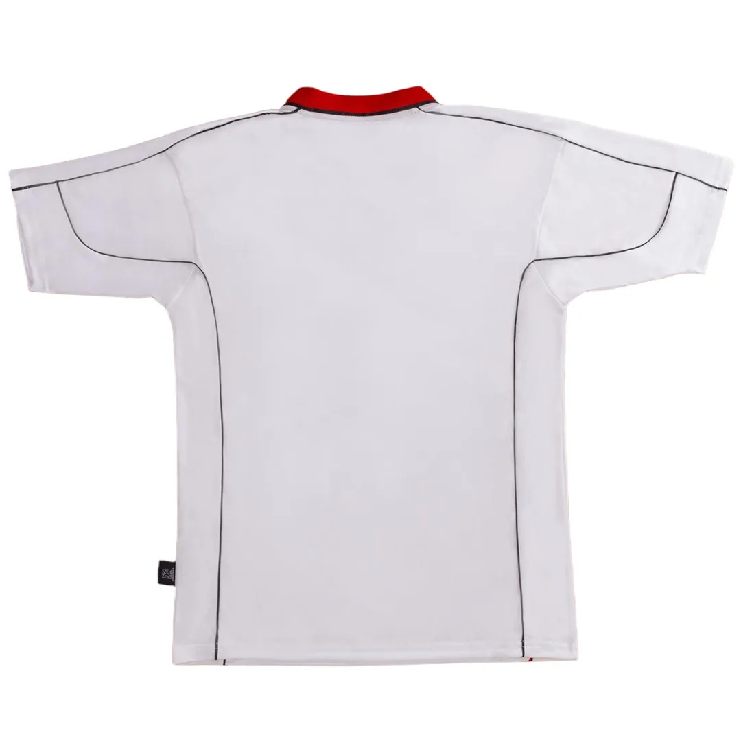 Manchester City 2002-03 Away Shirt in white, red, black view 2