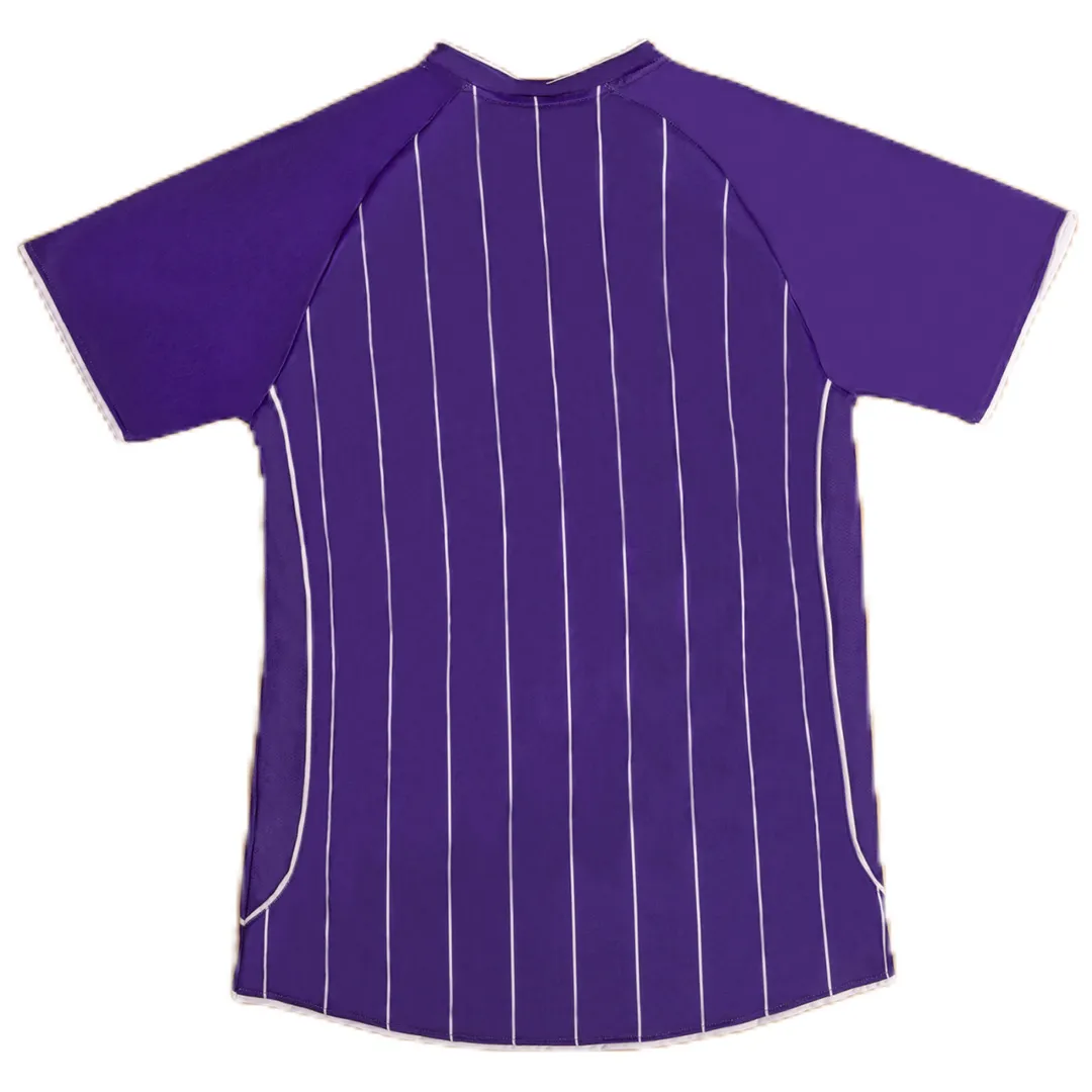 Manchester City 2007-08 Away Shirt in purple, white view 2