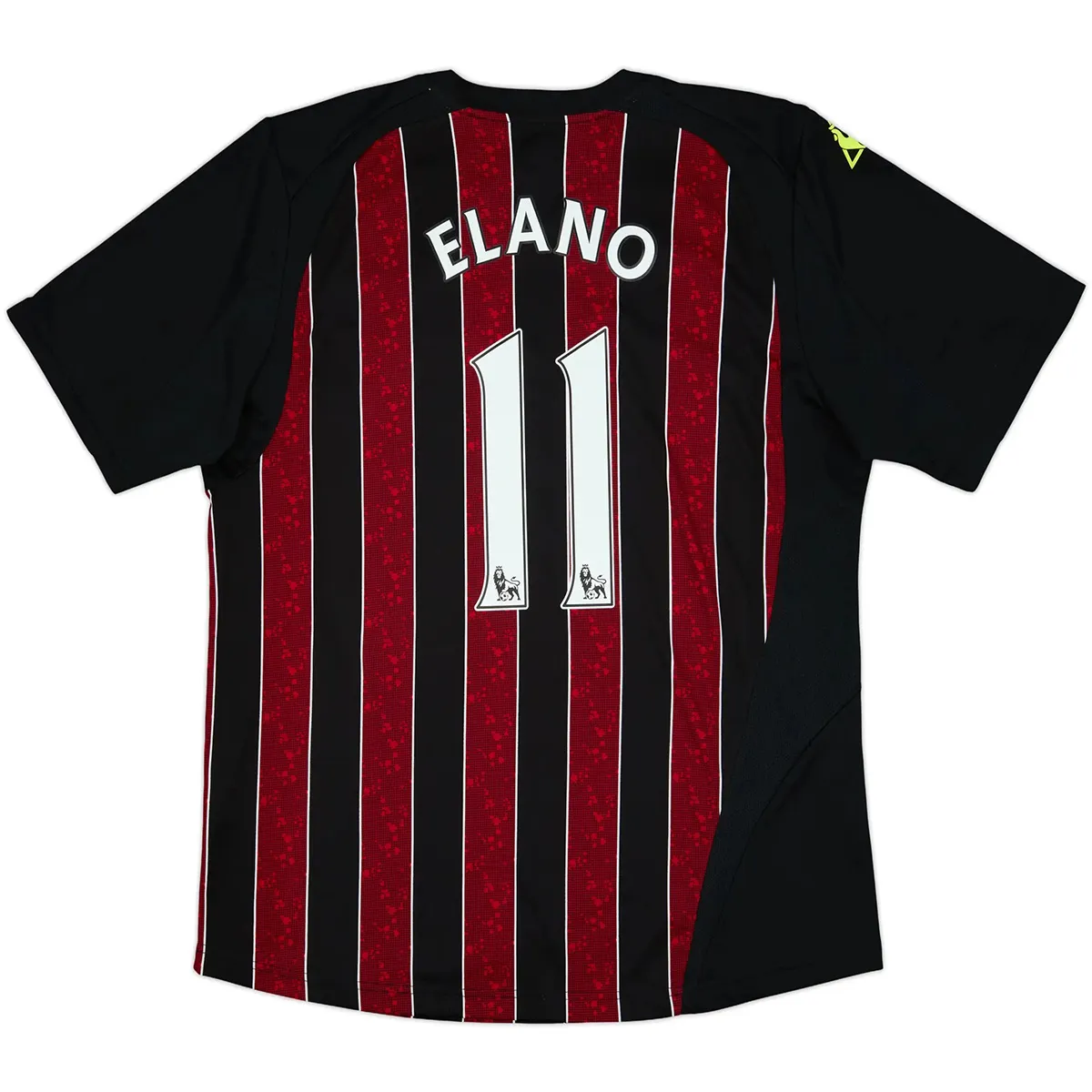 Manchester City 2008-09 Away Shirt – Elano 11 in red, black