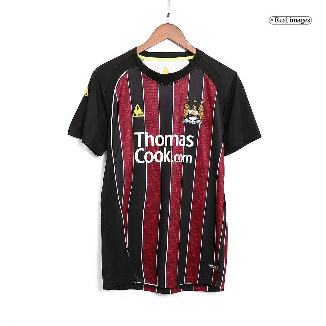Manchester City 2008-09 Away Shirt – Elano 11 in red, black view 5
