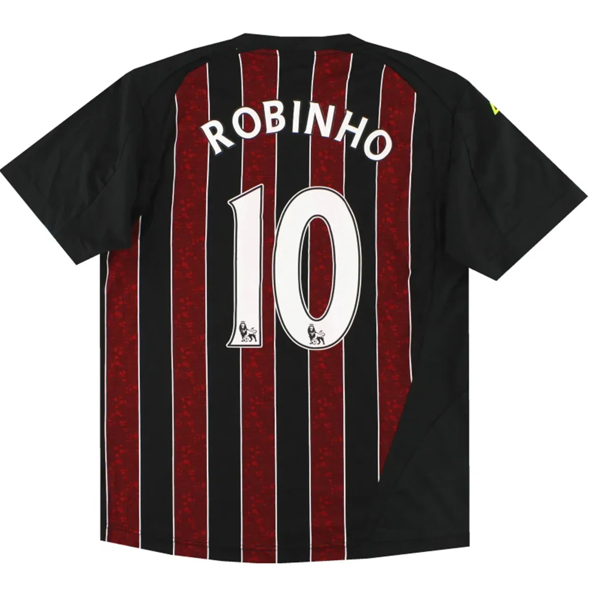 Manchester City 2008-09 Away Shirt – Robinho 10 in red, black