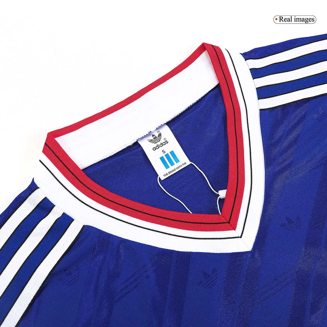 Manchester United 1986 Away Shirt in blue, red, white view 6