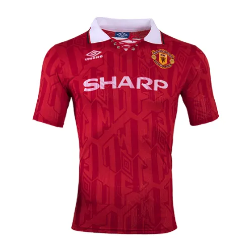Manchester United 1992-94 Home Shirt – Cantona 7 in red, white view 3