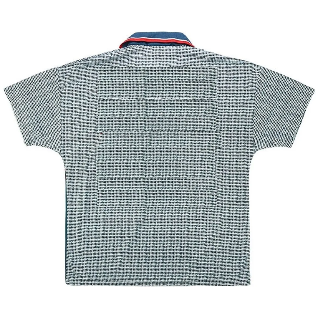 Manchester United 1995-96 Grey Away Shirt in grey, blue view 2