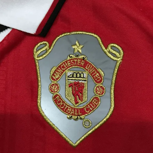 Manchester United 1999 Champions League Final Shirt in red, white, black view 6