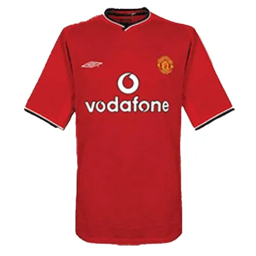 Manchester United 2000-02 Home Shirt – Beckham 7 in red, black, white view 3
