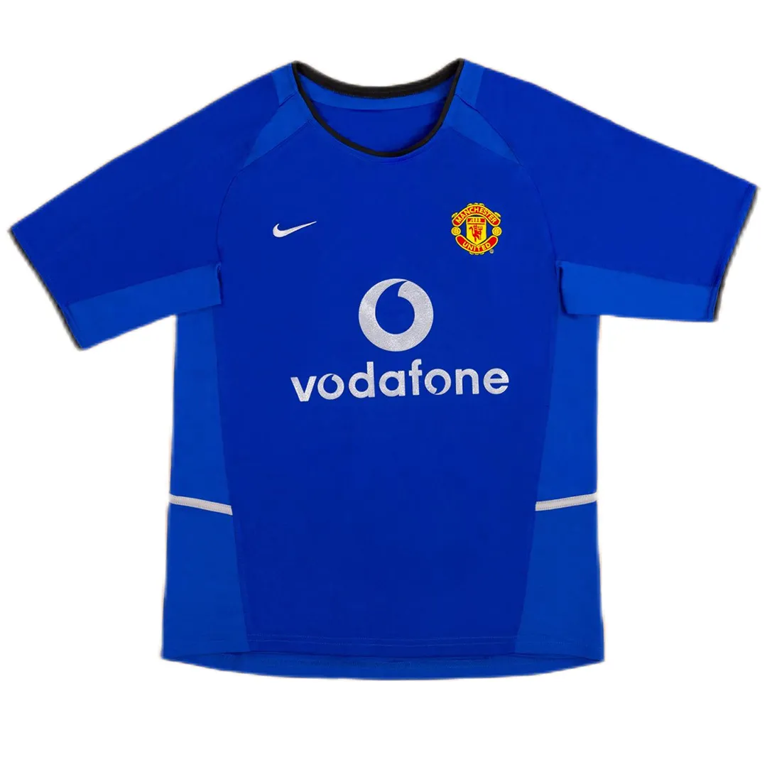 Manchester United 2002-03 Third Shirt in blue, white