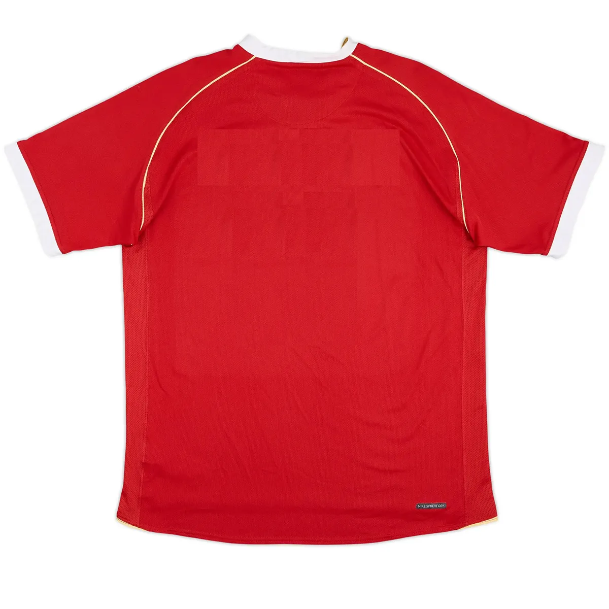 Manchester United 2006-07 Home Shirt in red, gold view 2