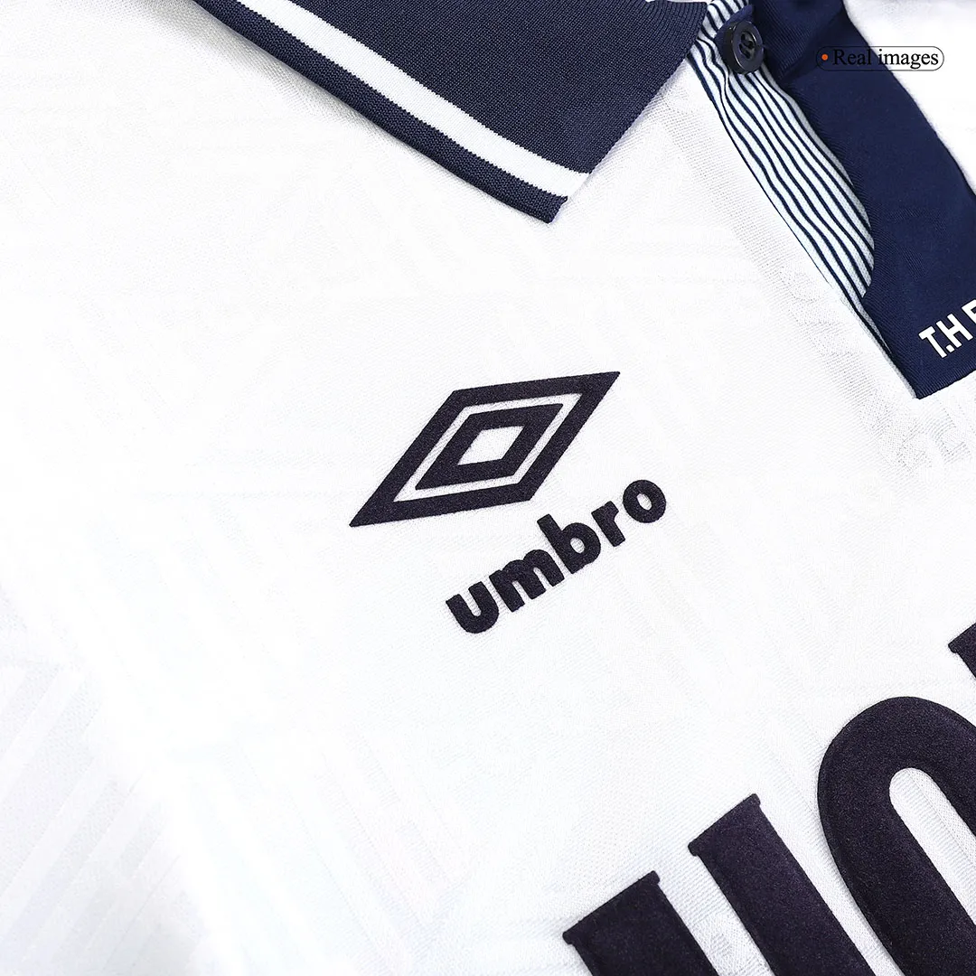 Tottenham Hotspur 1991-93 Home Shirt in white, navy view 5