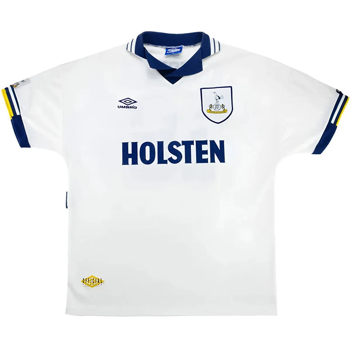 Tottenham Hotspur 1994-95 Home Shirt in white, navy