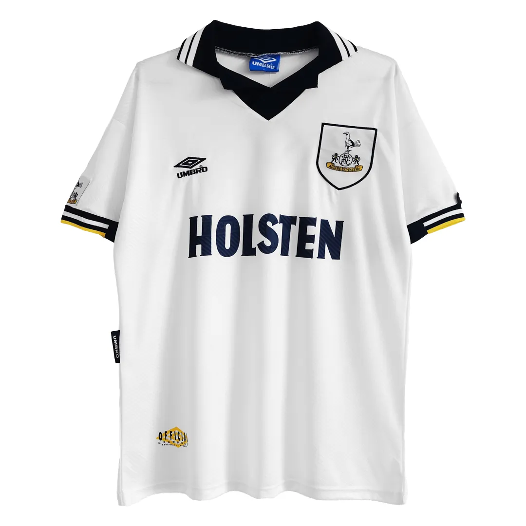 Tottenham Hotspur 1994-95 Home Shirt in white, navy view 3