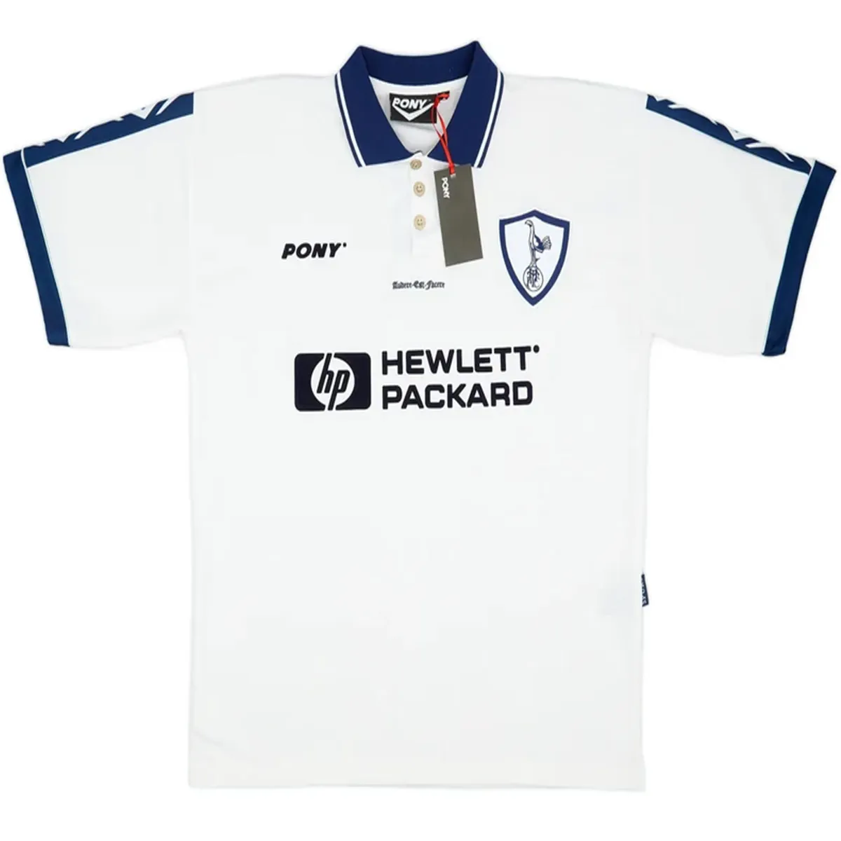Tottenham Hotspur 1995-97 Home Shirt in white, navy
