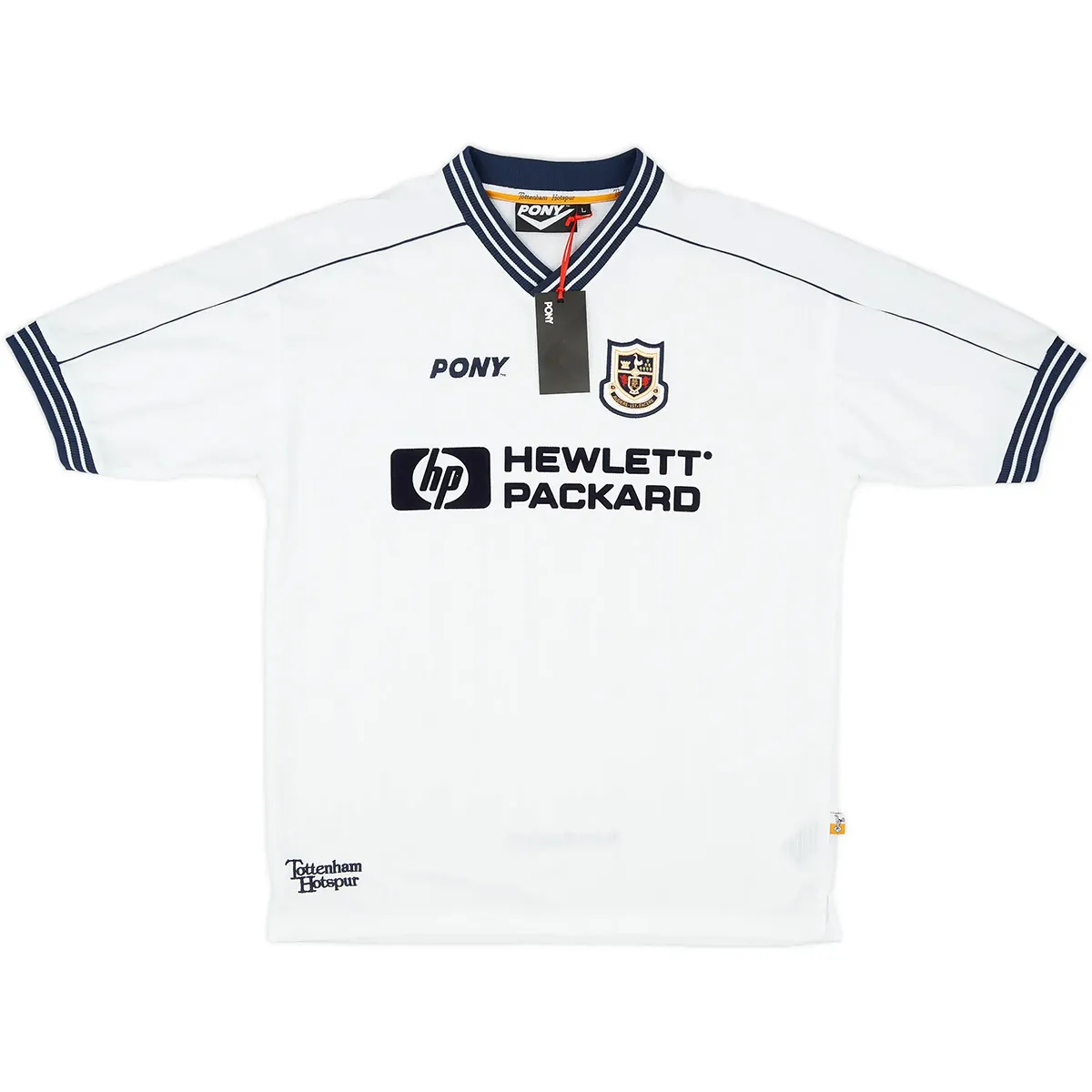 Tottenham Hotspur 1997-99 Home Shirt in white, navy