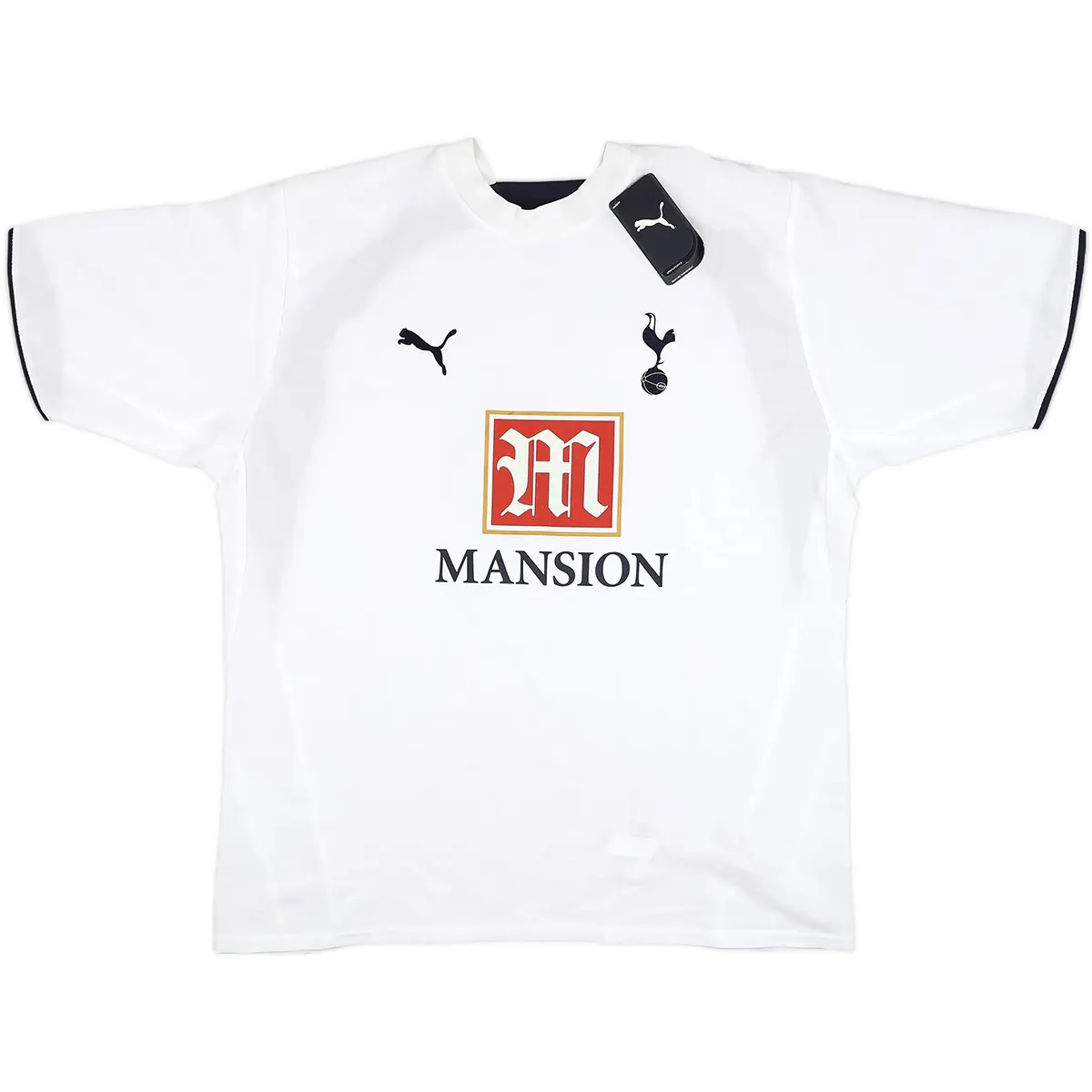 Tottenham Hotspur 2006-07 Home Shirt – Berbatov 9 in white, navy view 2