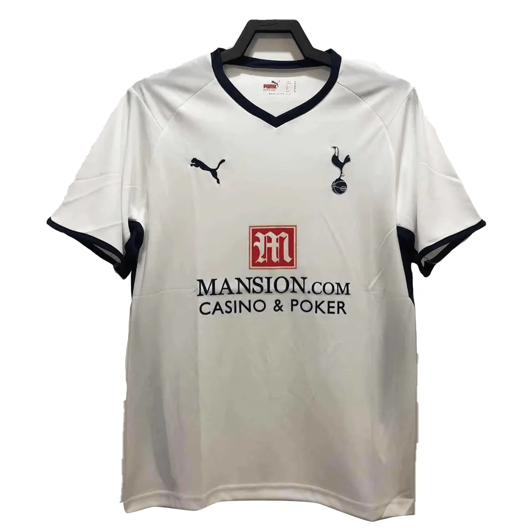 Tottenham Hotspur 2008-09 Home Shirt in white, navy view 3