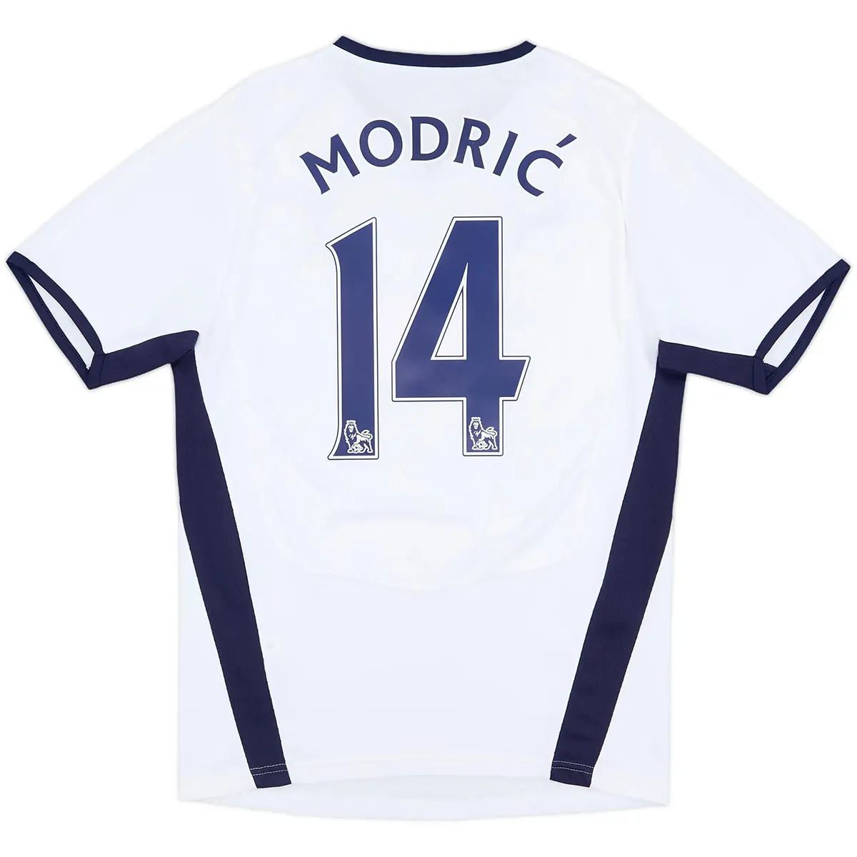 Tottenham Hotspur 2008-09 Home Shirt – Modrić 14 in white, navy