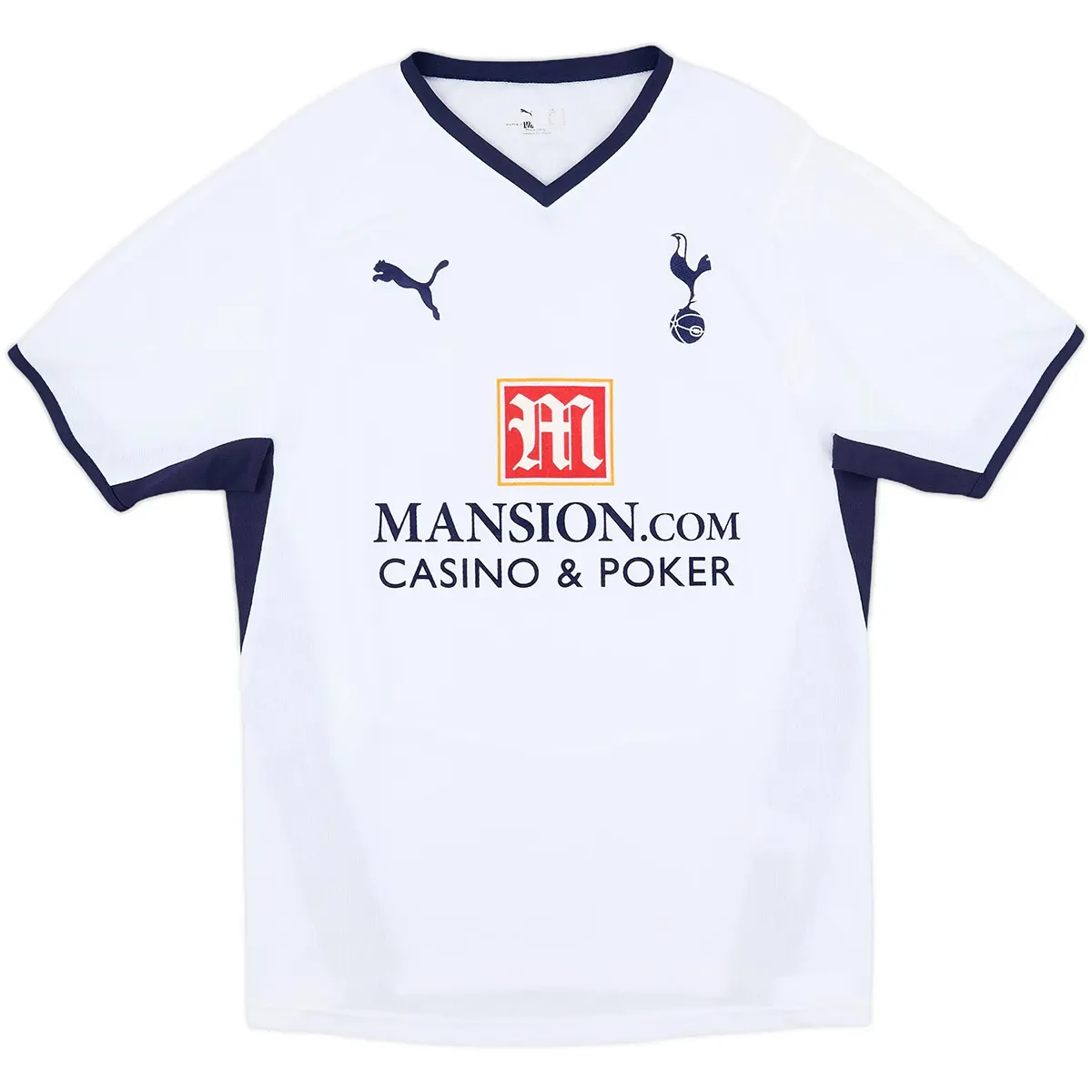 Tottenham Hotspur 2008-09 Home Shirt – Modrić 14 in white, navy view 2