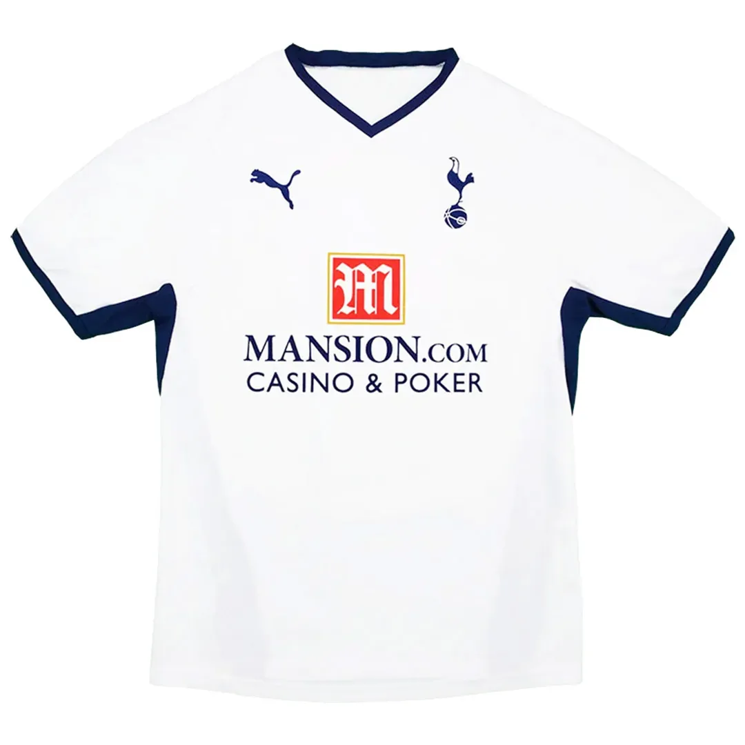 Tottenham Hotspur 2008-09 Home Shirt – Modrić 14 in white, navy view 3