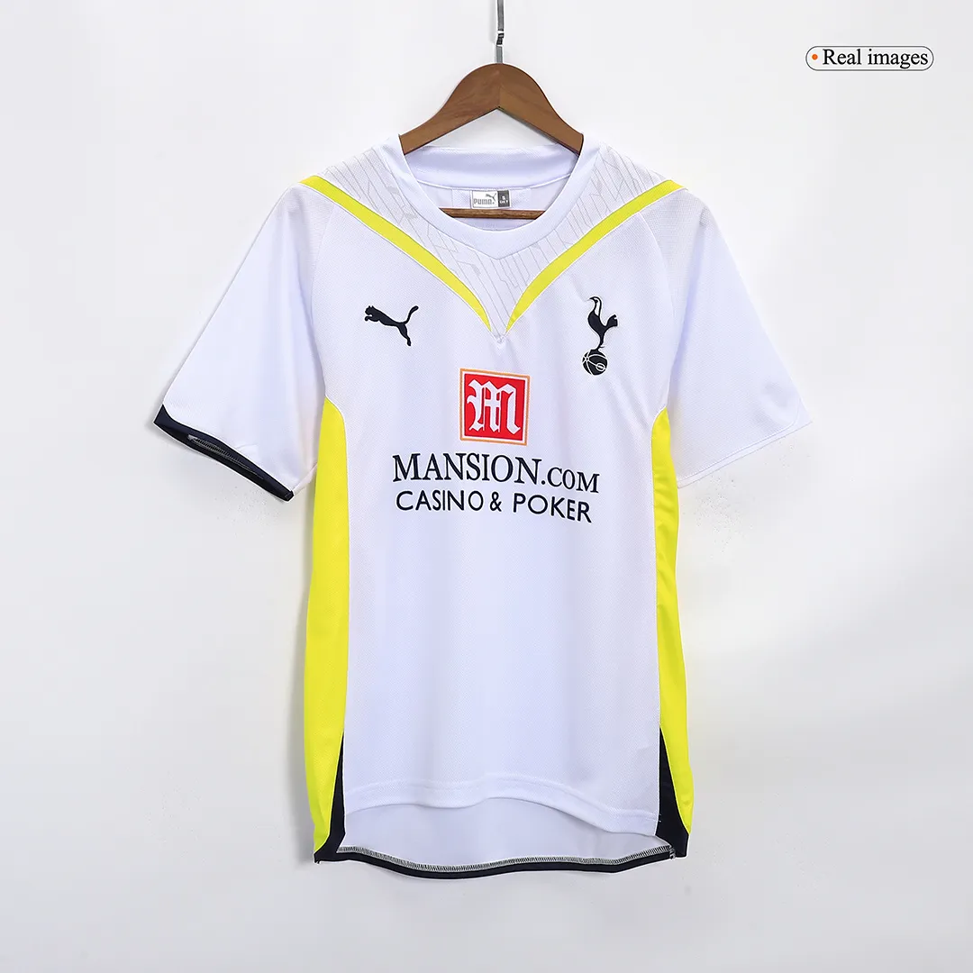 Tottenham Hotspur 2009-10 Home Shirt in white, yellow, navy view 3