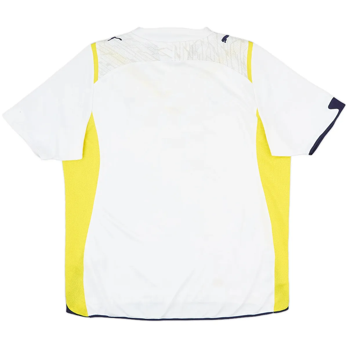 Tottenham Hotspur 2009-10 Home Shirt – Modrić 14 in white, yellow, navy view 4